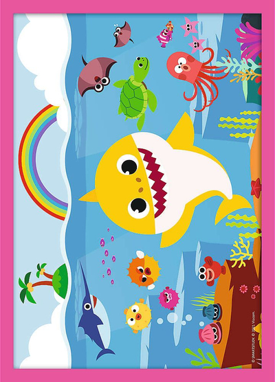 Puzzle Trefl Baby Shark, set 4 në 1, 12 15 20 24 copë, shumëngjyrësh