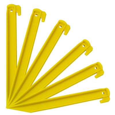 Kunja çadre Royokamp, set me 6 copë, 22 cm, plastike, të verdha