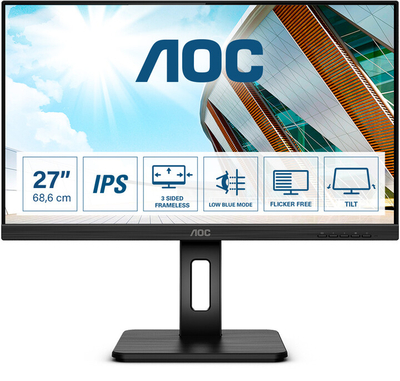 Monitor AOC 27P2Q - 27'' LED, Full HD, i zi