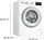 Makina larëse Bosch Series 4 WAN2813APL, 8kg, 1400 RPM, e bardhë