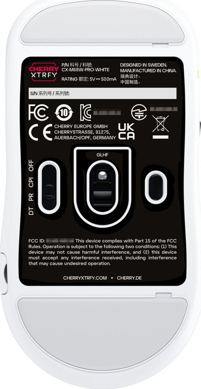 Maus gaming CHERRY XTRFY M68 Pro Wireless, 55g, 2.4 GHz, i zi