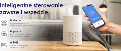 Pastrues ajri Levoit Core 200S, HEPA H13, për dhoma deri në 35 m², i bardhë
