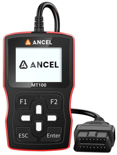 Skaner diagnostikues motoçikletash Ancel MT100, ekran me ngjyra, OBD2, i zi