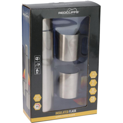 Set termos EXCELLENT, 1L, çelik inox, argjend
