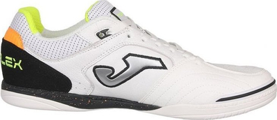 Këpucë futbolli për sallë Joma Top Flex 2342 IN, për burra, me shollë gome, të bardha
