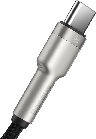 Kabllo karikimi Baseus, USB në USB C, 66W, e zezë