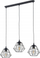 Lampë varëse TK Lighting Diamond 6203, me 3 llampa, E27, e zezë