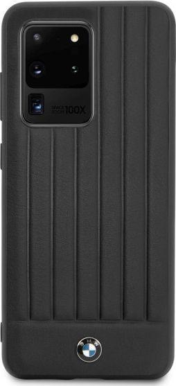 Futrollë BMW Signature BMHCS69POCBK për Samsung S20 Ultra, hardcase, e zezë
