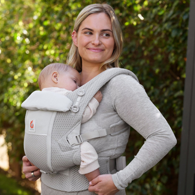 Nosilkë bebe Ergobaby Adapt Soft Flex Mesh, ergonomike, rrjetë ajrosëse, gri Pearl