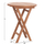 Tavolinë kopshti HomeMarkt Eris, druri teak, palosëse, 60x60x75 cm, ngjyrë natyrale