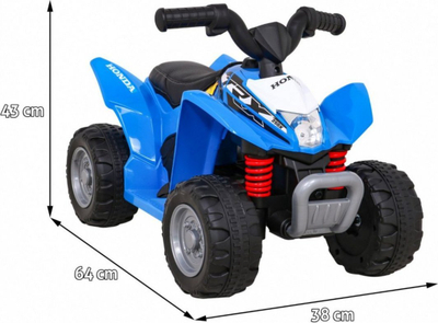 Katërçik elektrik për kalamaj Ramiz Honda TRX 250X, motor 30W, bateri 6V, blu