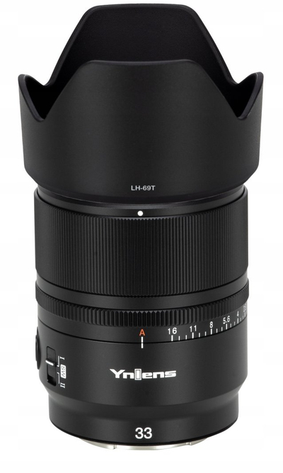Objektiv Yongnuo YN 33mm f/1.4 S DA DSM WL Pro, për Sony E, i zi