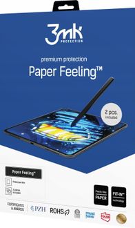 Foli mbrojtëse për tablet Xiaomi Redmi Pad SE 4G 11", 3mk Paper Feeling 2 copë, transparente