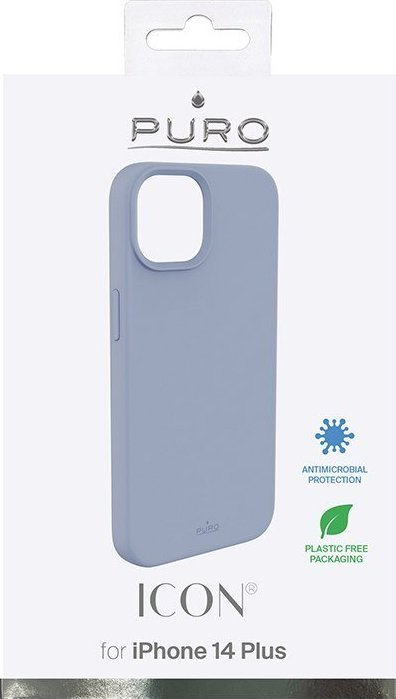 Mbrojtëse telefoni Puro ICON për iPhone 14 Plus, silikon, Sierra Blue