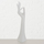 Stativ bizhuterish Boltze Jewelry Stand, 34 cm, dekor në formë dore, i bardhë