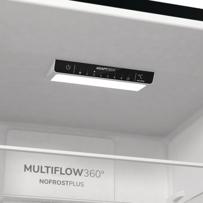 Frigorifer kombinë Gorenje NRK6202EBXL4, NoFrost, Slot-in, çelik i zi