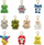 Varëse çelsash Cobi Fuggler Keychain Mix 15154, lodër pelushi, dizajn përbindëshi, shumëngjyrëshe