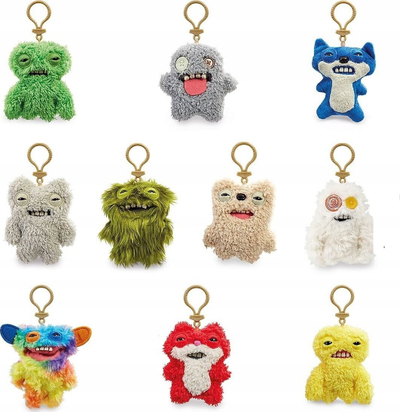 Varëse çelsash Cobi Fuggler Keychain Mix 15154, lodër pelushi, dizajn përbindëshi, shumëngjyrëshe