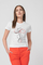 Bluzë T shirt casual për femra Lady With, madhësia L, e bardhë