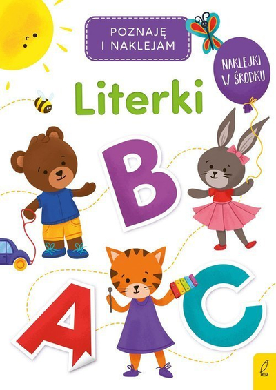 Liber aktiviteti Literki, me mësu gërmat, me ngjitësa, shumëngjyrësh