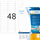 Etiketa ngjitëse Herma Removable Strips A4, 63.5x16.9mm, letër e bardhë, 1200 copë
