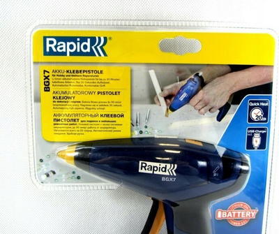 Pistoletë ngjitësi Rapid BGX7, pa kabllo, për shkopinj 7 mm, blu e errët