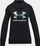 Блуза со капулача Under Armour Rival Fleece Core Logo, за девојчиња, големина M, црна