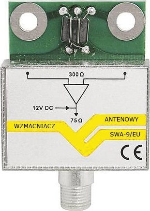 Përforcues antene Vayox SWA-9 EU, i mbrojtur, 12V DC, ngjyrë argjendi