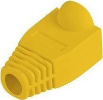 Kapakë LAN për RJ45 Lanberg, set 100 copë, PVC, të verdhël