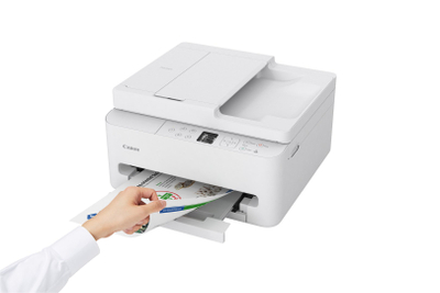 Мултифункционален печатач Canon PIXMA TS7550i, Wi-Fi, ADF, бел