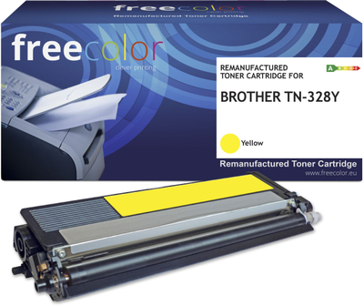 Toneri Freecolor Brother TN-328Y, 6000 faqe, i verdhë, i riprodhuar