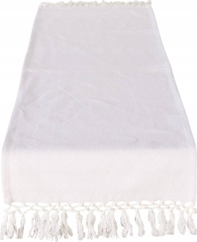 Rrip tavoline Boltze Cotton Table Runner, 140 x 40 cm, pambuk, i bardhë