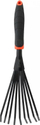 Fshesë kopshti EPM Fan Rake E-210-8869, 13cm, dorezë e rehatshme, gri