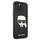 Mbrojtëse telefoni Karl Lagerfeld Karl Head, për iPhone 13 Mini, nga PU Saffiano, e zezë