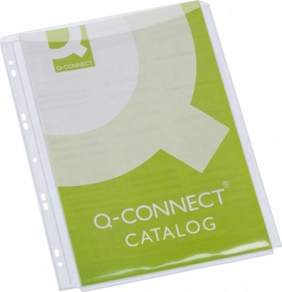Q-Connect Проширувачки Џеб со Дупки A4 Проѕирен