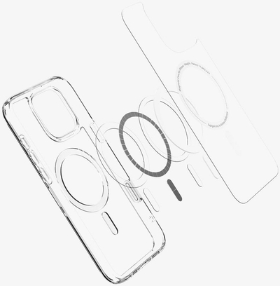 Kалeфoнскo куќиште Spigen Ultra Hybrid T MagSafe за iPhone 16 Pro, графит