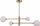 Llambë tavani Light Prestige Dorado 4 LP-002/4P, 4 llamba, metal, ngjyrë ari mat