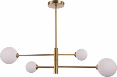 Llambë tavani Light Prestige Dorado 4 LP-002/4P, 4 llamba, metal, ngjyrë ari mat