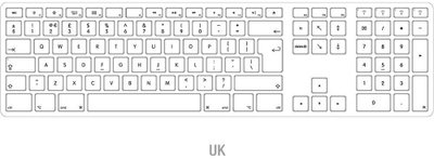 Tastierë Matias FK418BTS-UK, wireless, UK, e argjendtë