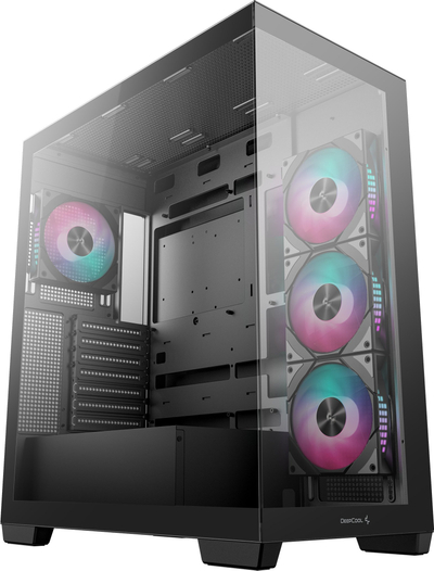 Kuti kompjutri DeepCool CG580 4F, MIDI Tower, me 4 ftohësa 120mm, e zezë
