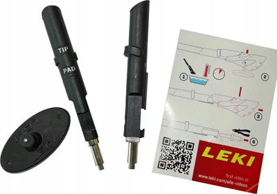 Maja karbidi për shkop Nordic Walking Leki Smart Tip, 10mm, të zeza