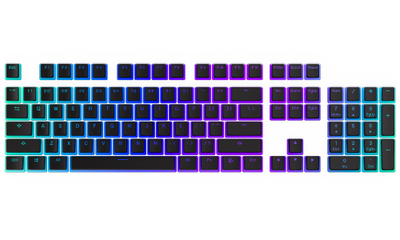 Taste Endorfy PBT Pudding Keycaps, 104 taste, e zezë