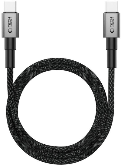 Kабел USB C Adaptec Tech-Protect Ultraboost DNA MagTwist, 100W 5A, 1m, сив