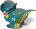 Puzzle 3D EUGY Pachycephalosaurus, lodër dinosauri kartoni, për kalamaj 6+