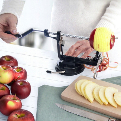 Makinë prerëse dhe qëruese Orion, për patate dhe mollë, spirale 3 mm, çelik inox