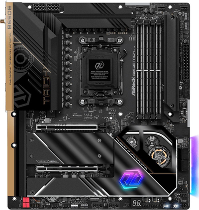 Pllakë amë ASRock B650E Taichi, socket AM5, DDR5, e zezë