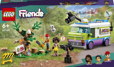 Lodra LEGO Friends Furgoni i Reporteres 41749, set për ndërtim, mbi 6 vjeç, shumëngjyrësh