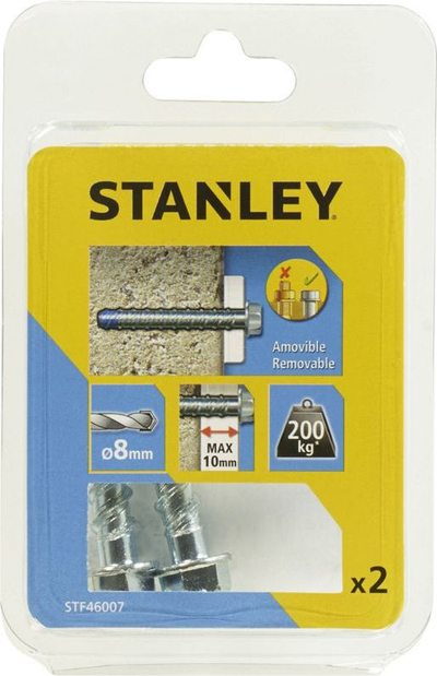 Vidë ndërtimi Stanley Fatmax STF46007, 8x75mm, kapacitet 200kg, metalike