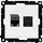 Prizë rrjeti Simon 55 Double Computer Socket, RJ45 Cat 6, e bardhë