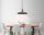 Lampë varëse Smartwares stil industrial, metal, Ø32cm, e zezë me bronz